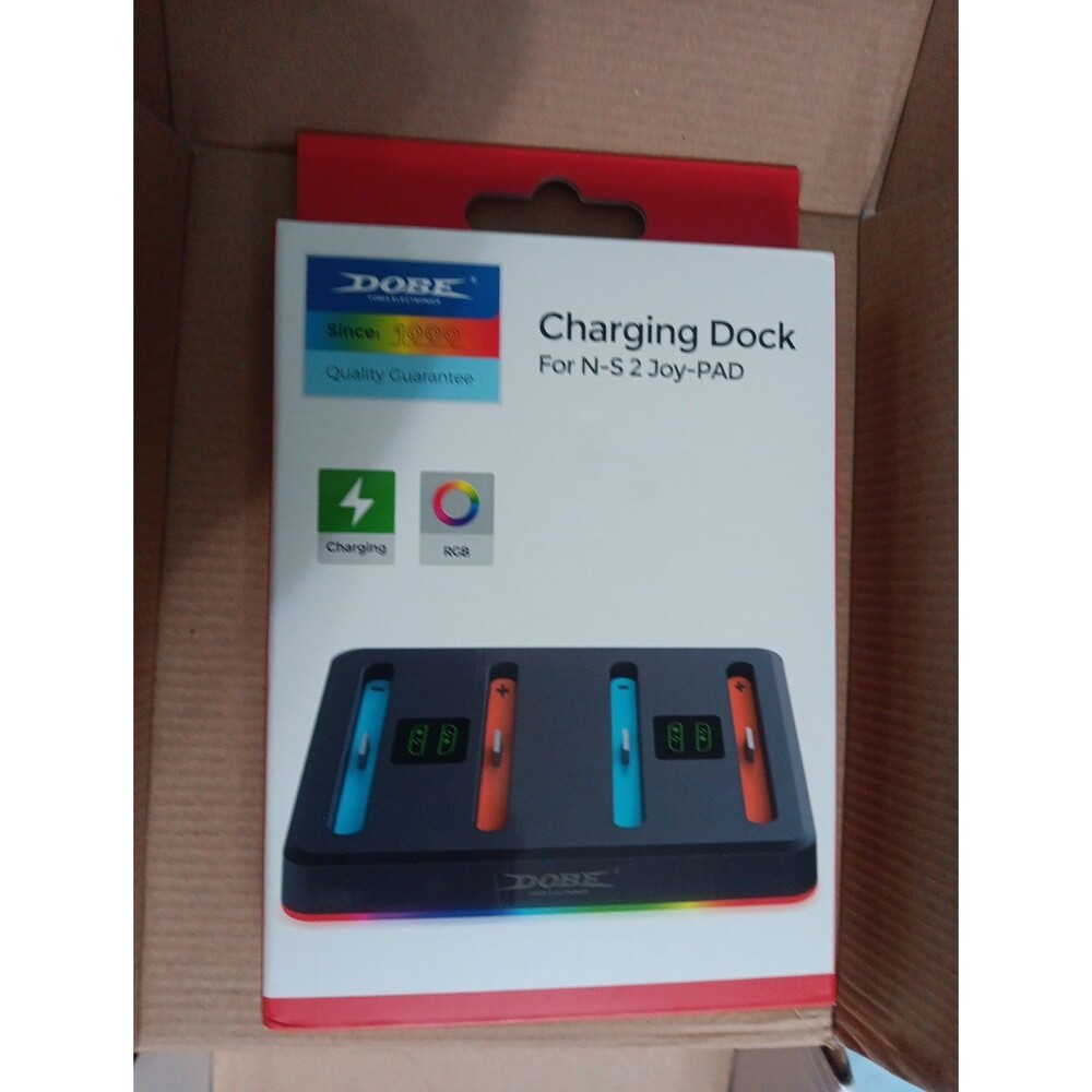 NexiGo 4-in-1 Charging Dock for Nintendo Switch 2 Joy-Con with RGB Lights Modes